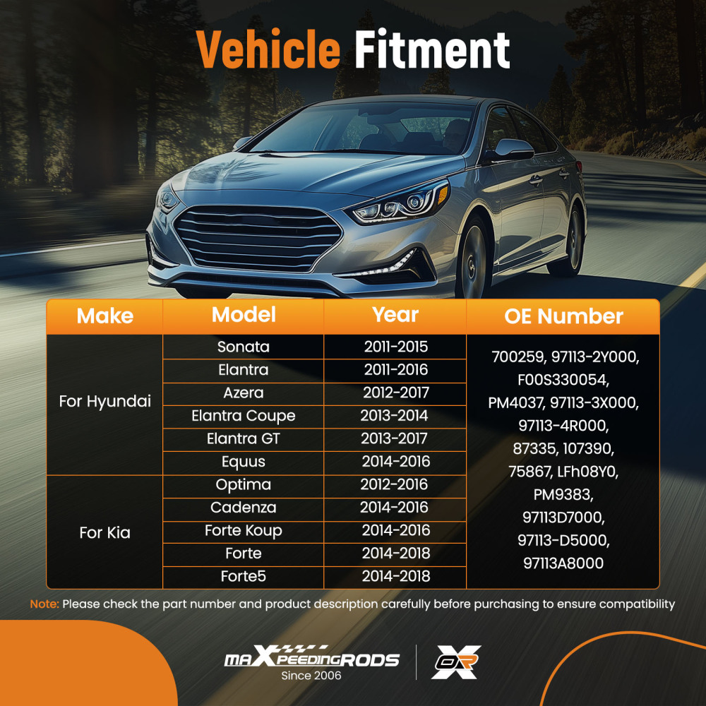 A/C Heater Blower Motor compatible for Hyundai Sonata 2011-2015 compatible for Kia Optima 2012-2016 700259