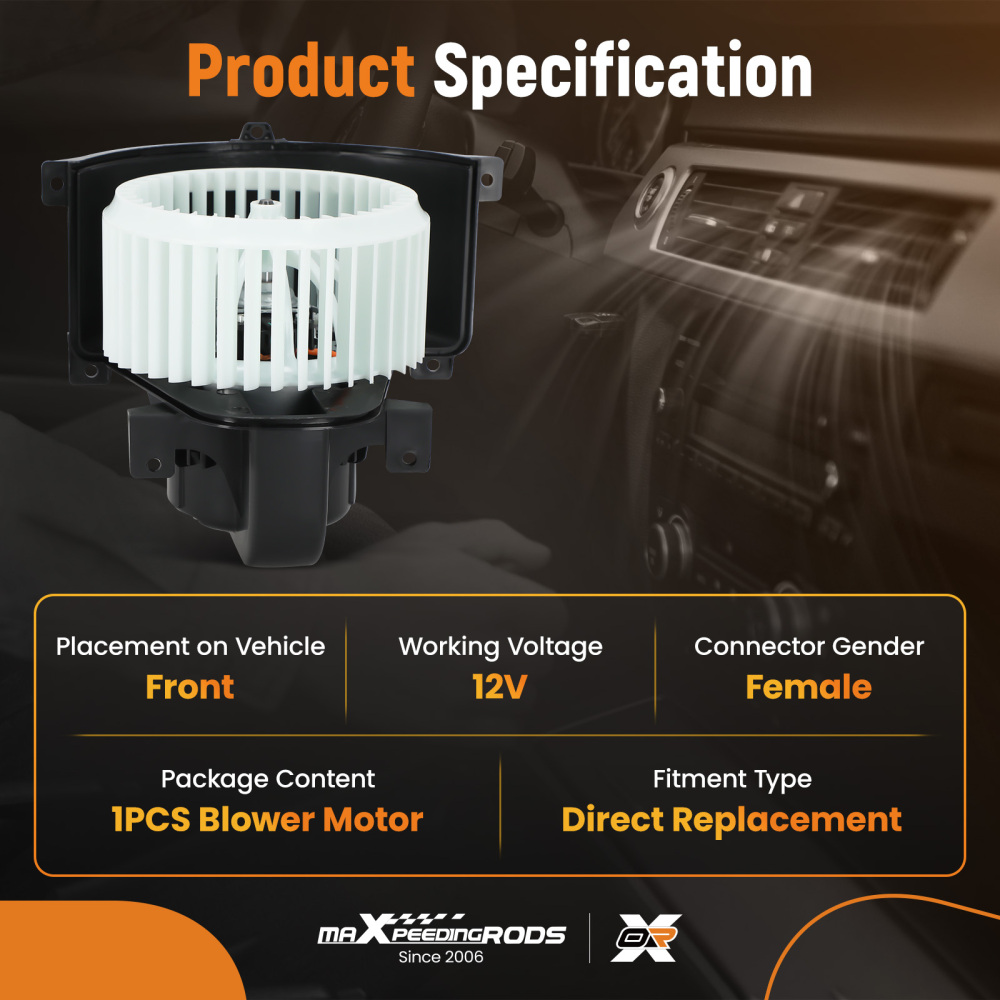 Compatible for AC Heater Blower Motor Fan compatible for Audi Q7 2007-2015 compatible for VW Touareg 2004-2010 700262