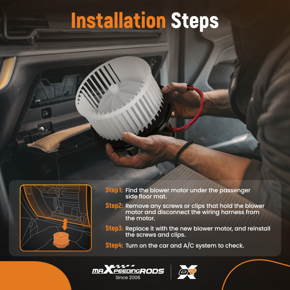 HVAC Heater Blower Motor w/Fan compatible for Mercedes-Benz E550 2011-2016 GLK350 2012-2015