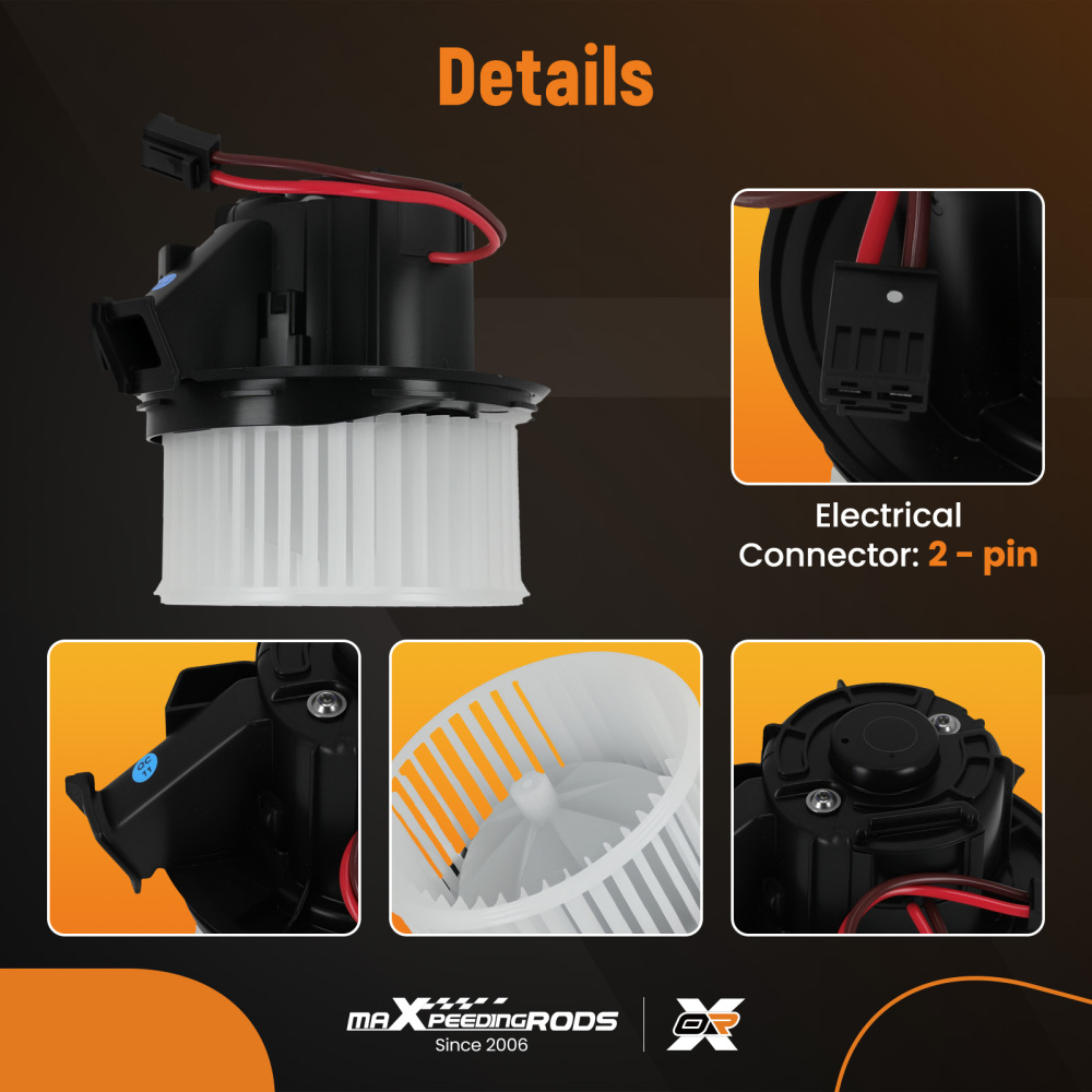 HVAC Heater Blower Motor w/Fan compatible for Mercedes-Benz E550 2011-2016 GLK350 2012-2015