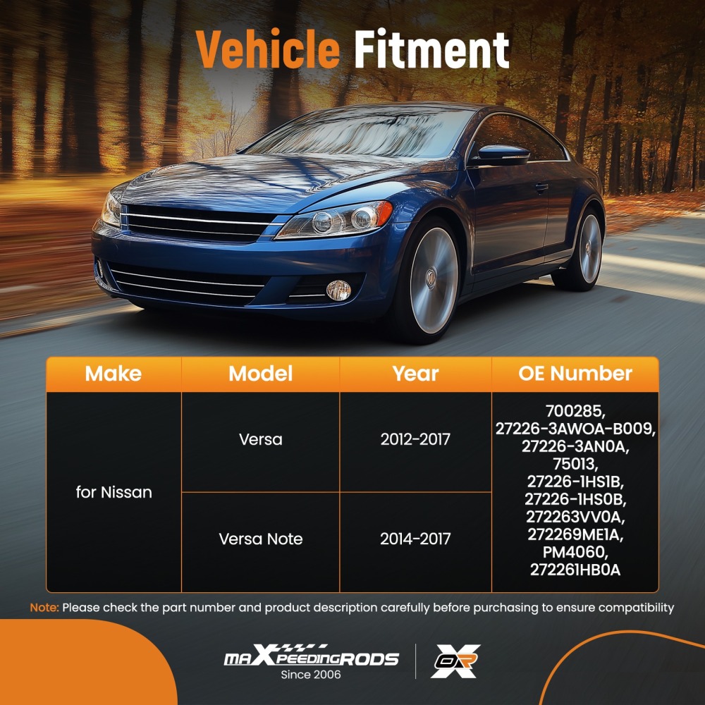 A/C Heater Blower Motor Fan compatible for Nissan Versa Note 2014 - 2017 27226-3AN0A 700285