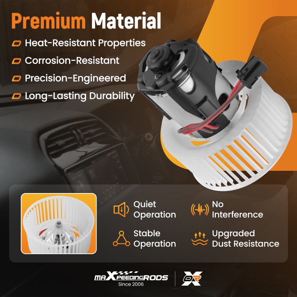 A/C Heater Blower Motor with Fan compatible for BMW 528i/550i/535i/640i 2010-2018 700294