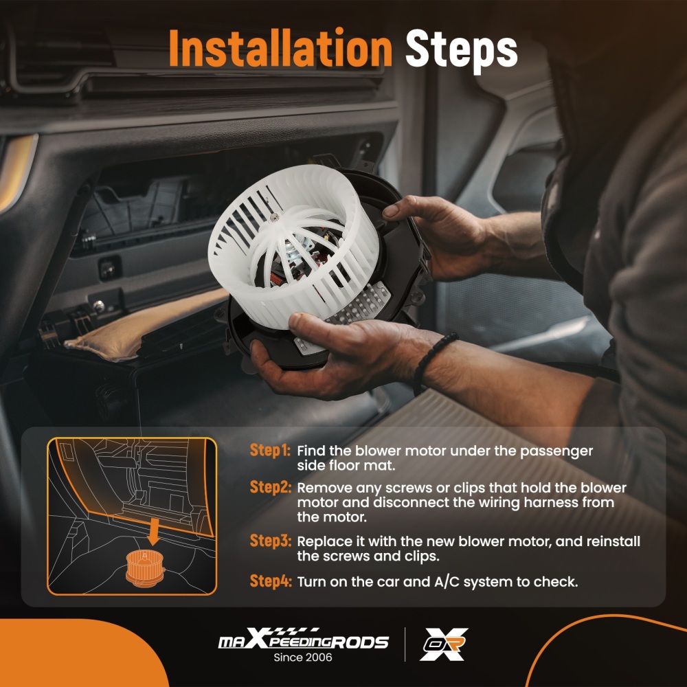 Heater Blower Motor Fan compatible for VW Golf MK7 Passat 3G2 3G5 Tiguan AD1 AX1 5Q2819021A