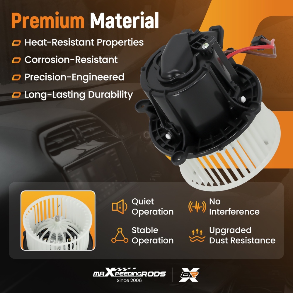 Heater Blower Motor Fan compatible for Porsche Panamera 970 2009-2016 97057392100 For RHD