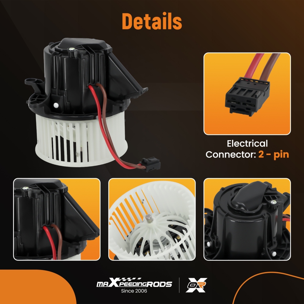 Heater Blower Motor Fan compatible for Porsche Panamera 970 2009-2016 97057392100 For RHD