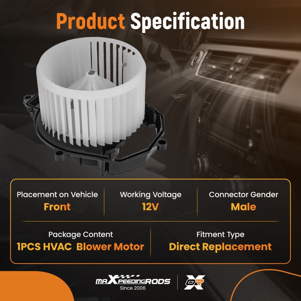 Compatible for AC Blower Motor Assembly compatible for Citroen C4 Picasso Grand Picasso 2006-2013 CN8310