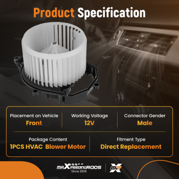 Compatible for AC Blower Motor Assembly compatible for Citroen C4 Picasso Grand Picasso 2006-2013 CN8310
