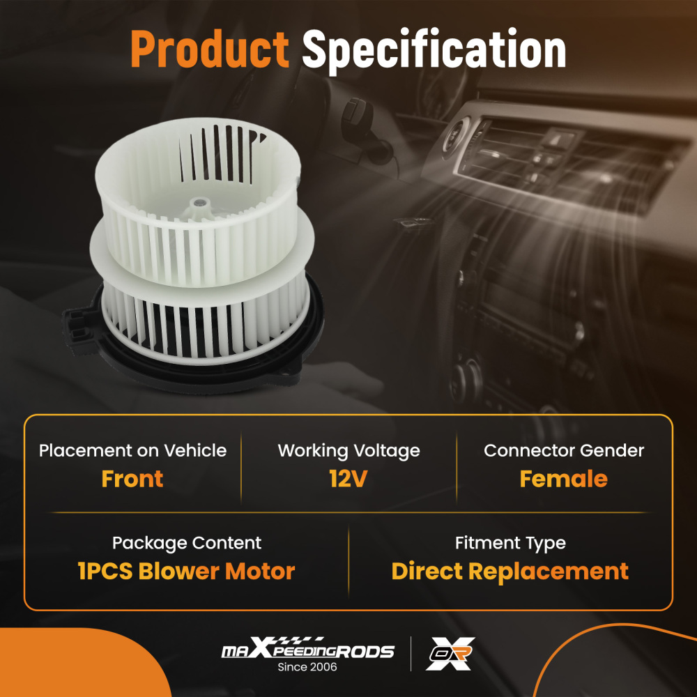 HVAC Blower Motor Fan compatible for Scion xA 1.5L 2003-2006 8710352080 PM9279 615-58503B