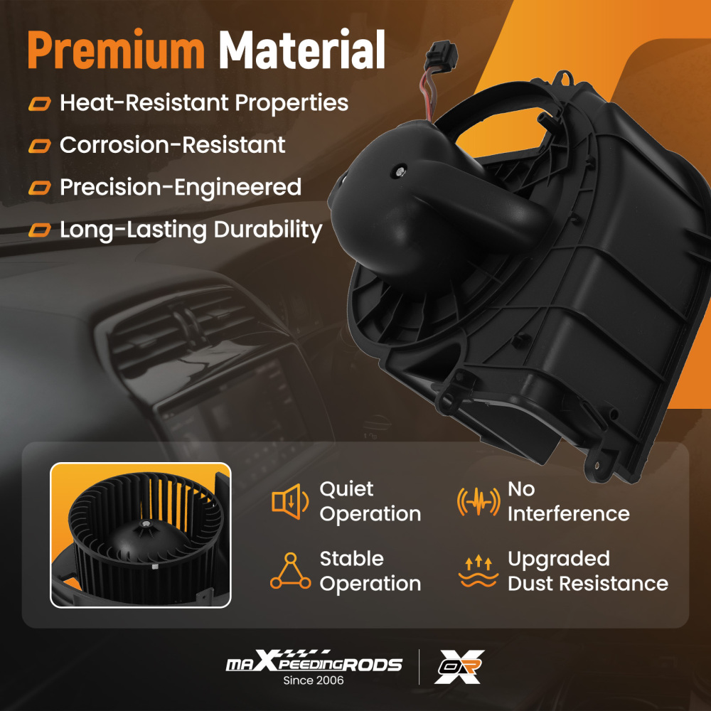 HVAC Blower Motor Assembly w/ Fan Cage compatible for BMW X5 2014-2018 X6 2015-2019PM4933