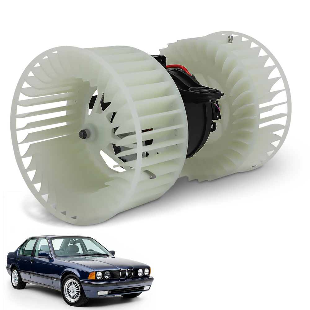 HVAC Heater Blower Motor with Cage compatible for BMW E39 E53 525i 530i X5 2000-2006 PM4122