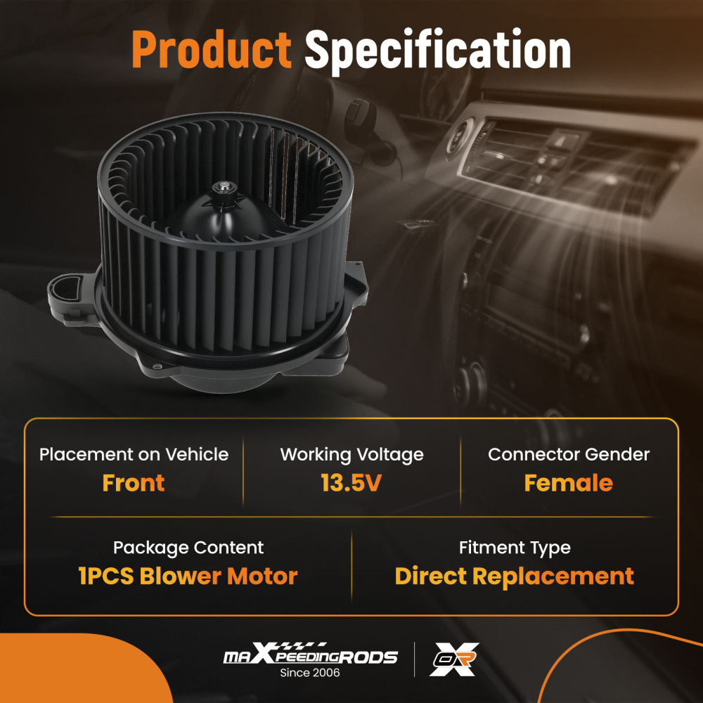 Motore ventilatore HVAC 12V compatibile per Hyundai Ioniq/Compatibile per Kia 2017-2022 97113G2000 500797