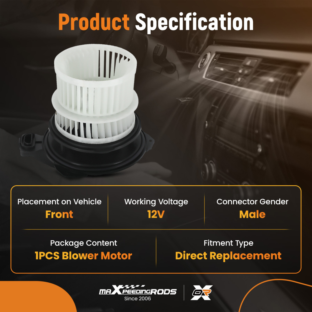 HVAC Blower Motor w/ Fan compatible for Hyundai Sonata 1598CC 2497CC 2020-2023 97113L0000