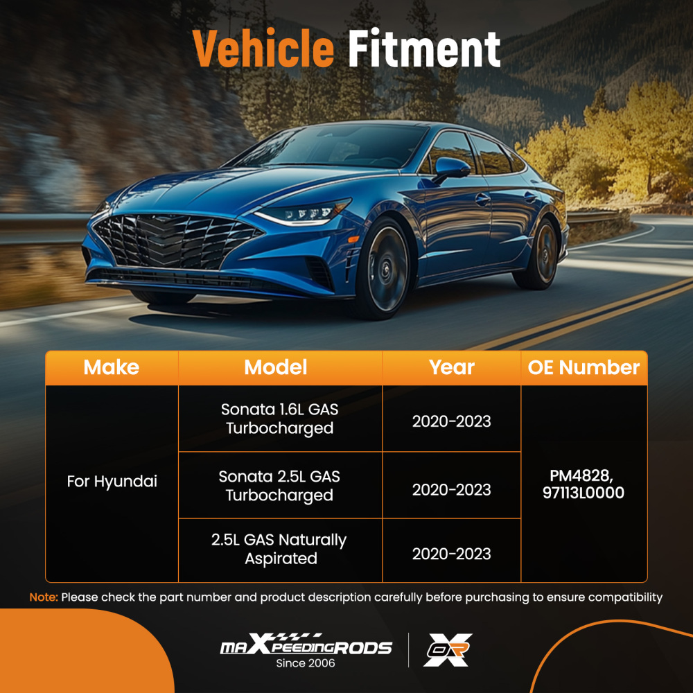 HVAC Blower Motor w/ Fan compatible for Hyundai Sonata 1598CC 2497CC 2020-2023 97113L0000