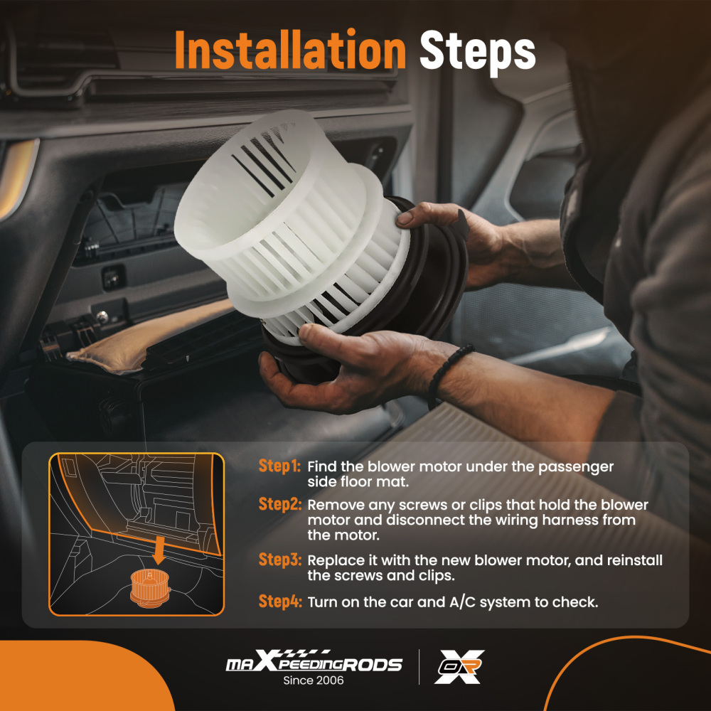 HVAC Blower Motor w/ Fan compatible for Hyundai Sonata 1598CC 2497CC 2020-2023 97113L0000