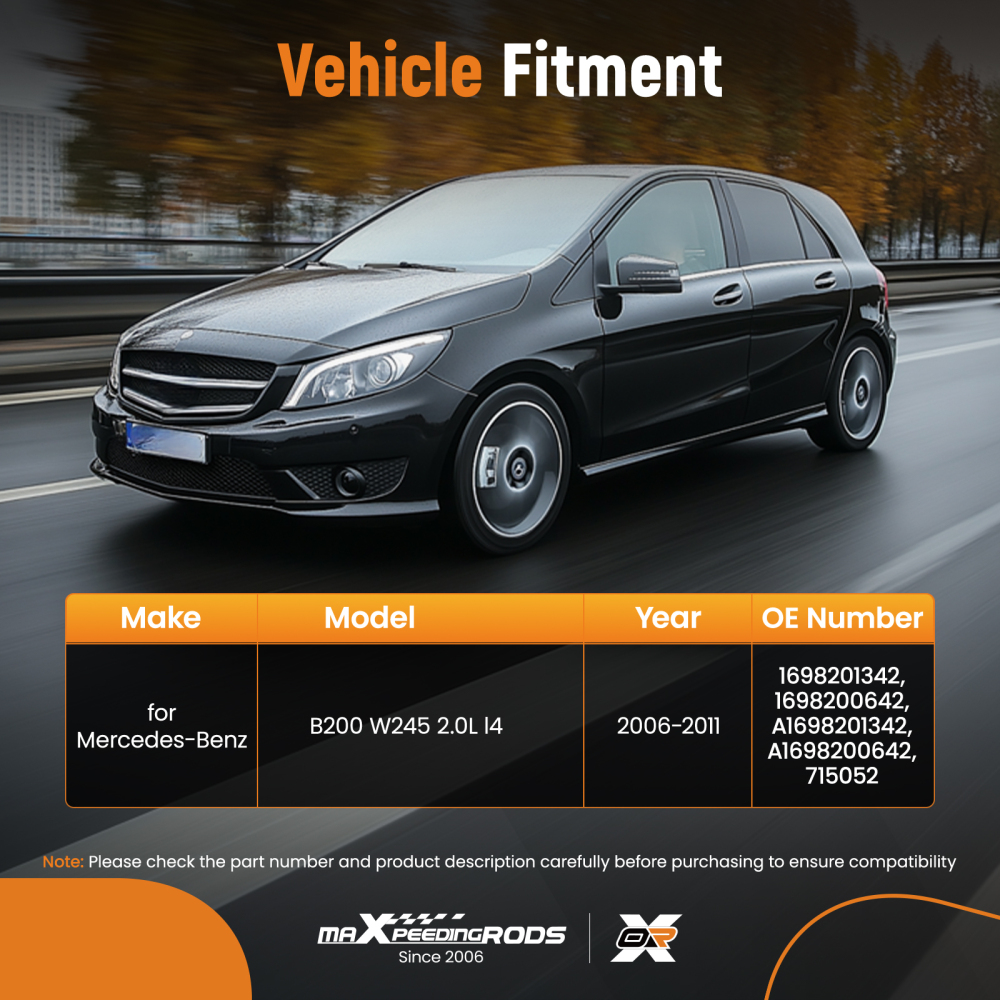 HVAC Heater Blower Motor compatible for Mercedes-Benz B200 W245 2.0L 2006-2011 1698200642