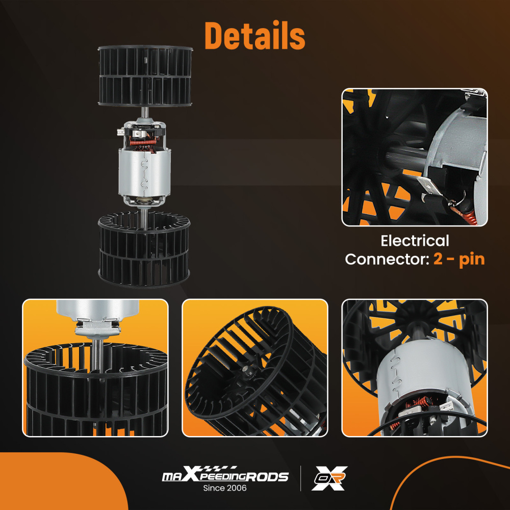 Blower Fan Motor compatible for BMW 3 Series E30 Z1 Z3 1982-2003 64111373766 64111386154