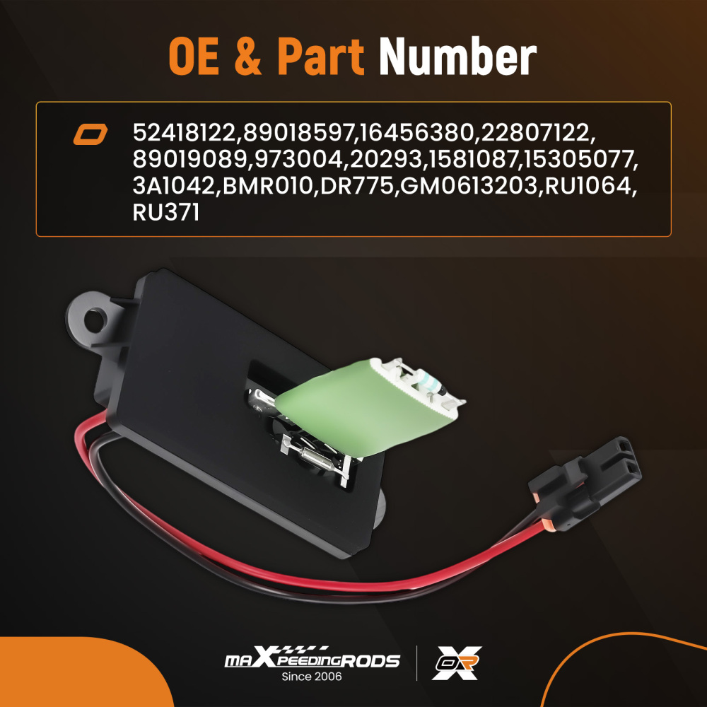 Compatible for AC Blower Motor Resistor compatible for Cadillac Escalade 1999-2000 1581087 GM0613203 7Pin