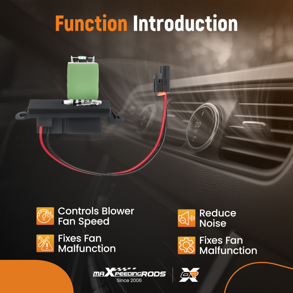 Compatible for AC Blower Motor Resistor compatible for Cadillac Escalade 1999-2000 1581087 GM0613203 7Pin