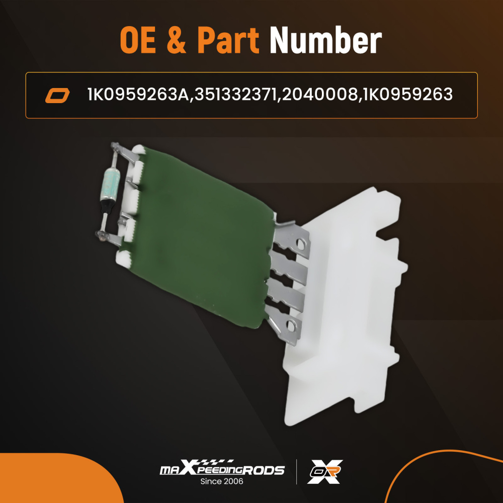 Blower Heater Resistor compatible for VW Passat B6 Tiguan Jetta 2005-2018 351332371 4 Pin