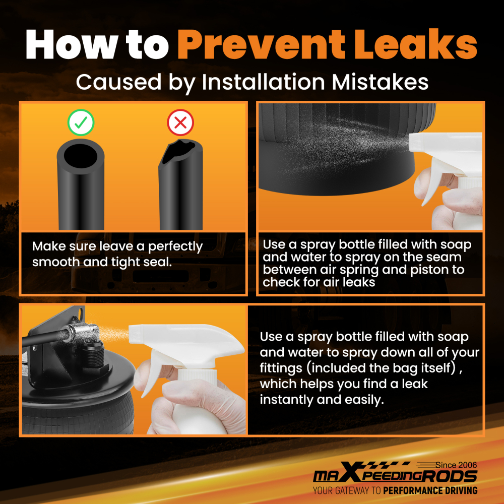 Pair Air Suspension Spring Bags For ContiTech 65367 68359 for Goodyear R11280