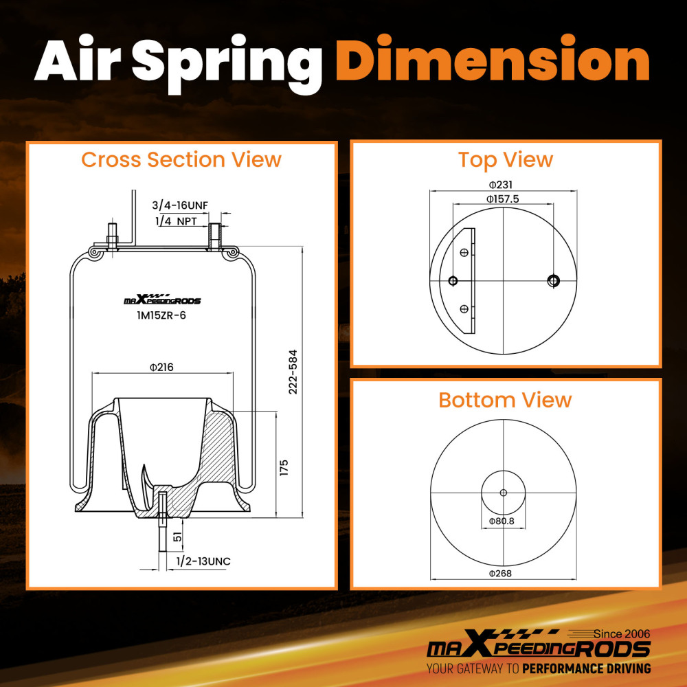 Pair Air Spring Bags compatible for Freightliner 16-13810-000 for Firestone W01-358-9780