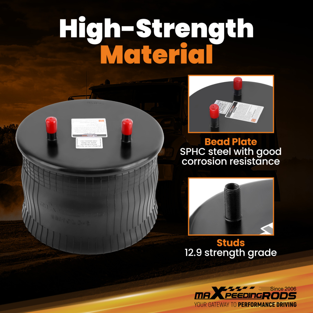 2x Air Suspension Bags for Firestone W01-358-8091 compatible for Hendrickson S20901 S-20901