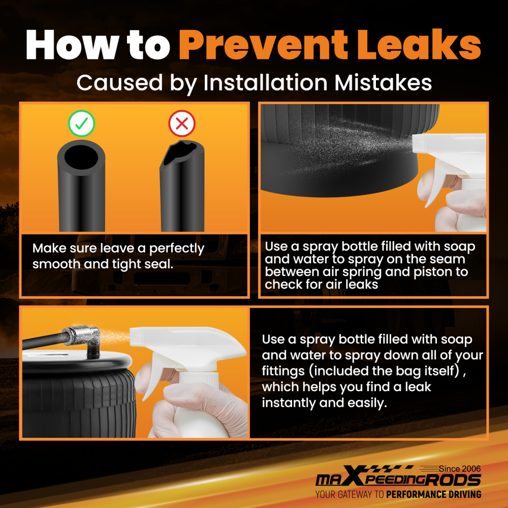 Pair Air Bellow Suspension Bags For Firestone W01-358-8709 for Goodyear 1R13159