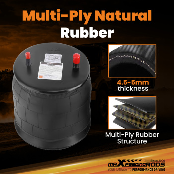 2pcs Air Suspension Bellow Bags for Goodyear 1R12-092 compatible for Hendrickson 35614-7