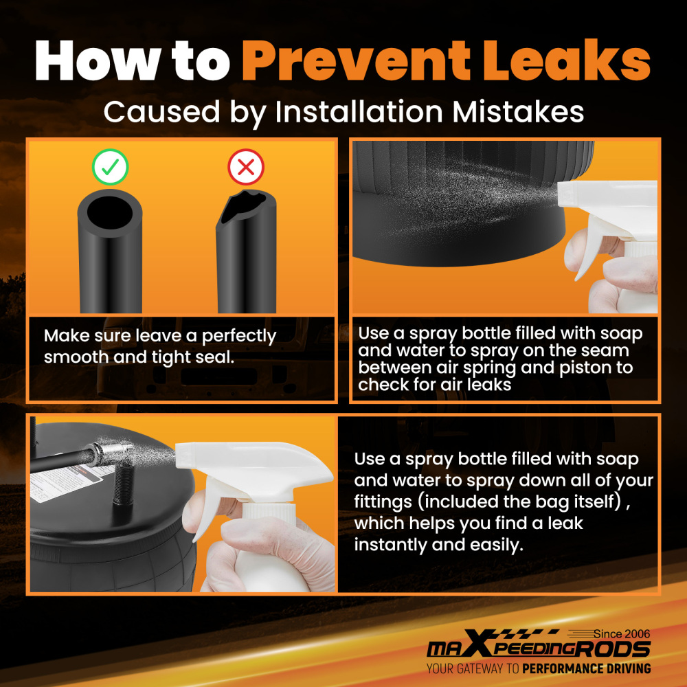 2pcs Air Suspension Bellow Bags for Goodyear 1R12-092 compatible for Hendrickson 35614-7