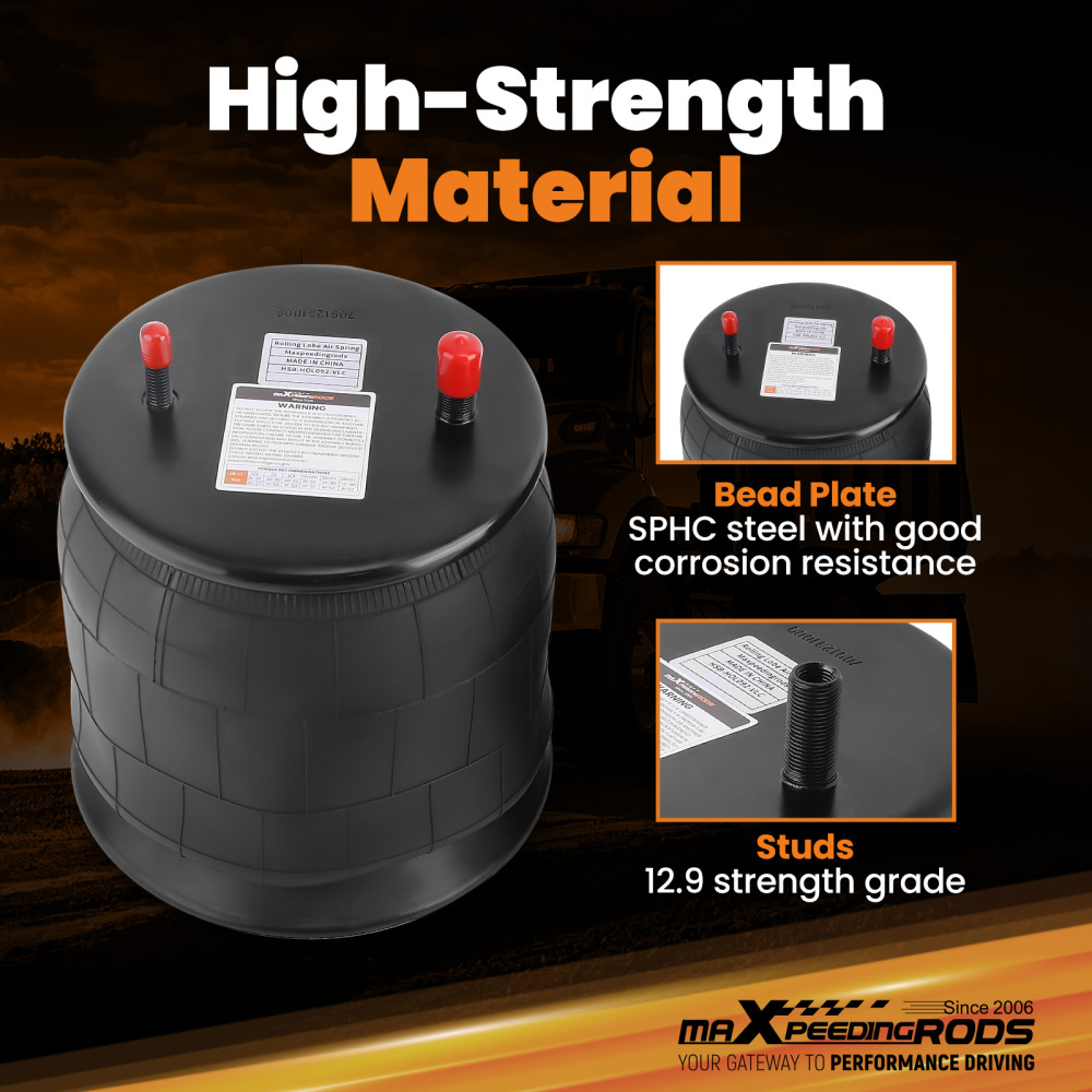 2pcs Air Suspension Bellow Bags for Goodyear 1R12-092 compatible for Hendrickson 35614-7