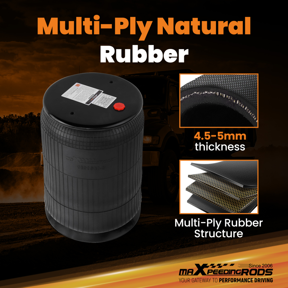 Air Suspension Spring Bag compatible for Peterbilt 0307887 for Goodyear 1R12568