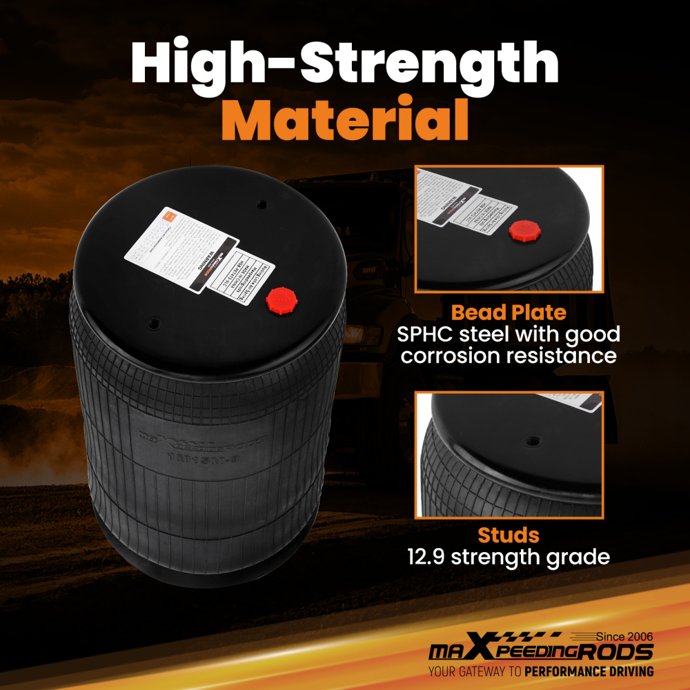 Air Suspension Spring Bag compatible for Peterbilt 0307887 for Goodyear 1R12568