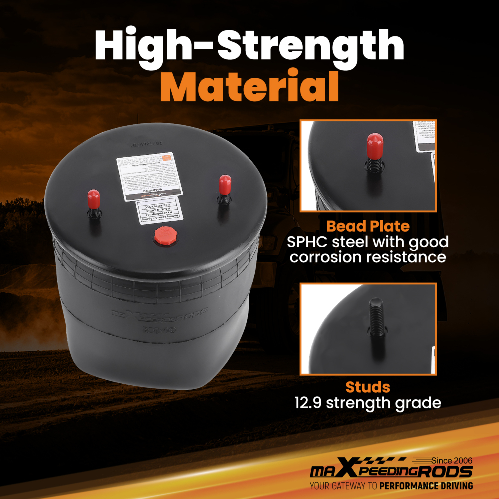 Pair Air Spring Suspension Bag for Firestone W01-M58-8613 for ContiTech 940 MB