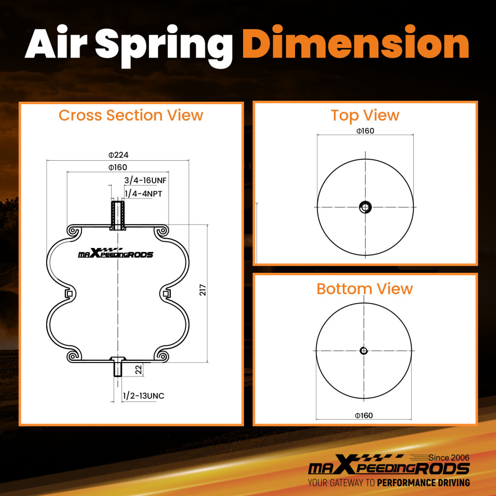 Air Suspension Spring Bag compatible for Volvo 3098608 for Firestone W01-358-6897