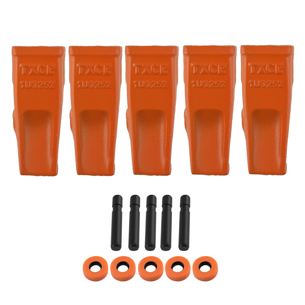 5PC Bucket Teeth compatible for CAT 205 206 211 212 926 930 936 1U3252 Carbon Steel
