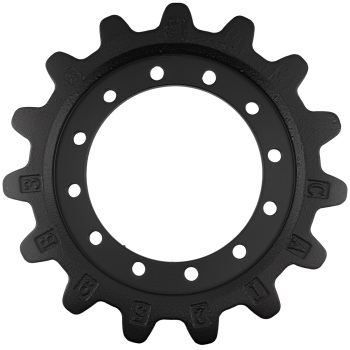 Drive Sprocket compatible for Caterpillar 239D 249D 259D 304-1870 12 Bolt 15 Teeth Black