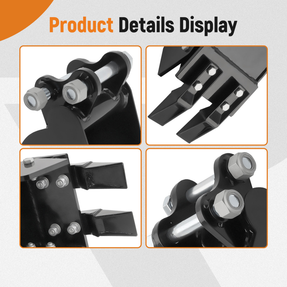 Narrow Bucket Accessory 2-teeth For Typhon compatible for Mini-excavators Direct Replacement