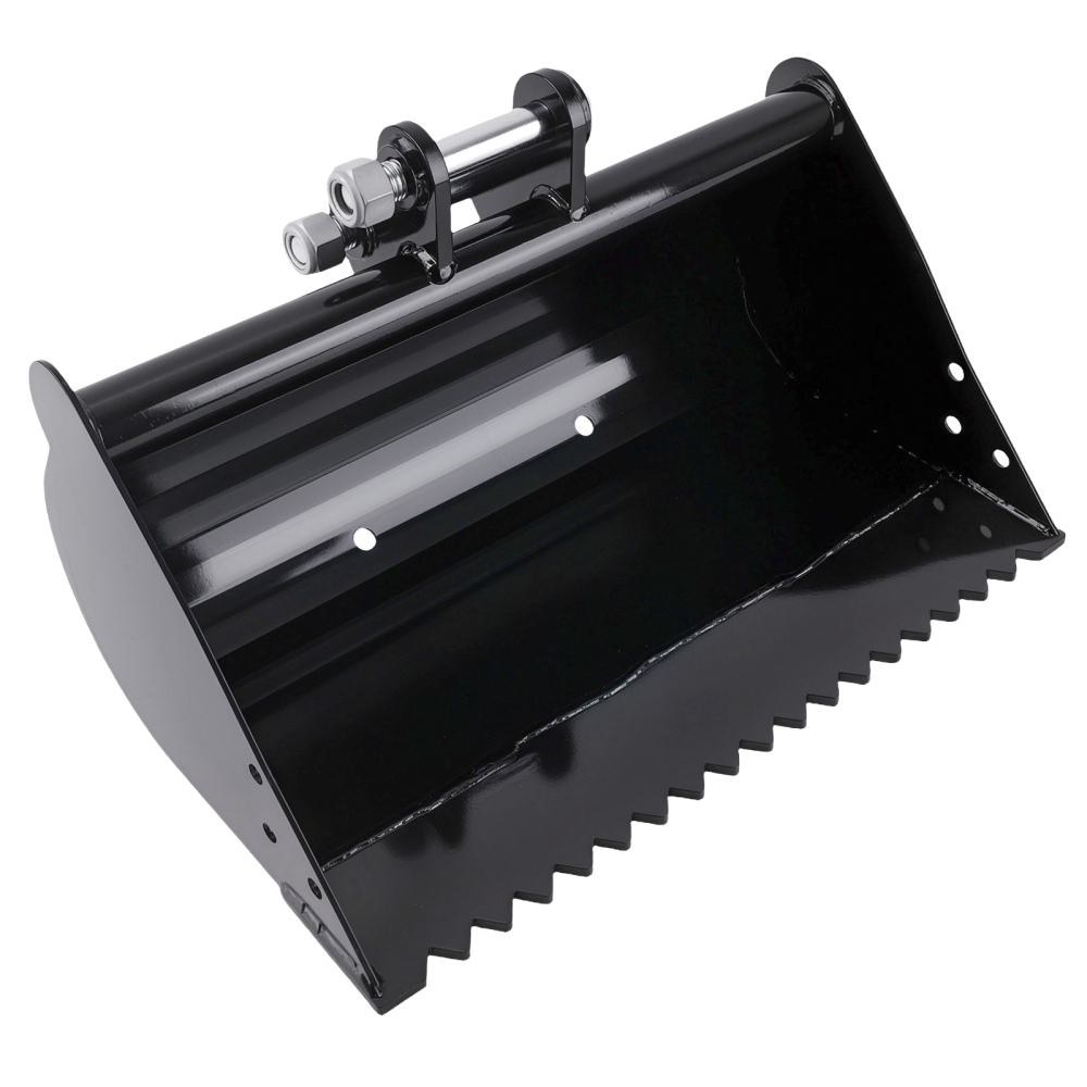 600mm Plain Bucket Grading Flat Attachment compatible for Mini Excavator Digger Flat Bucket
