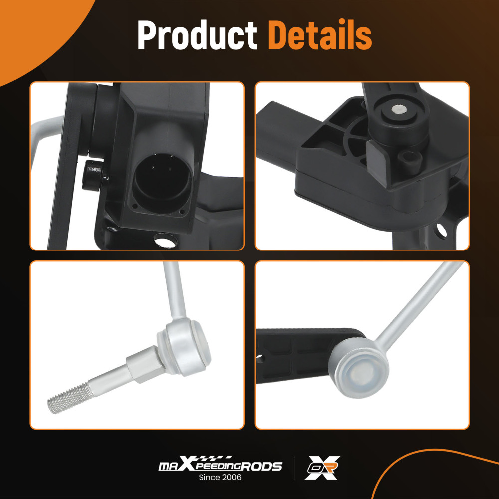 1X Anteriore Sinistro Sensore Altezza compatibile per Audi A6 Avant C6 4F 4F0941285F 4Pin