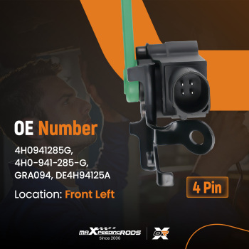 Headlight Level Sensor For Audi A6 V6 3.0L 2016 Petrol Sedan 4H0-941-285-G