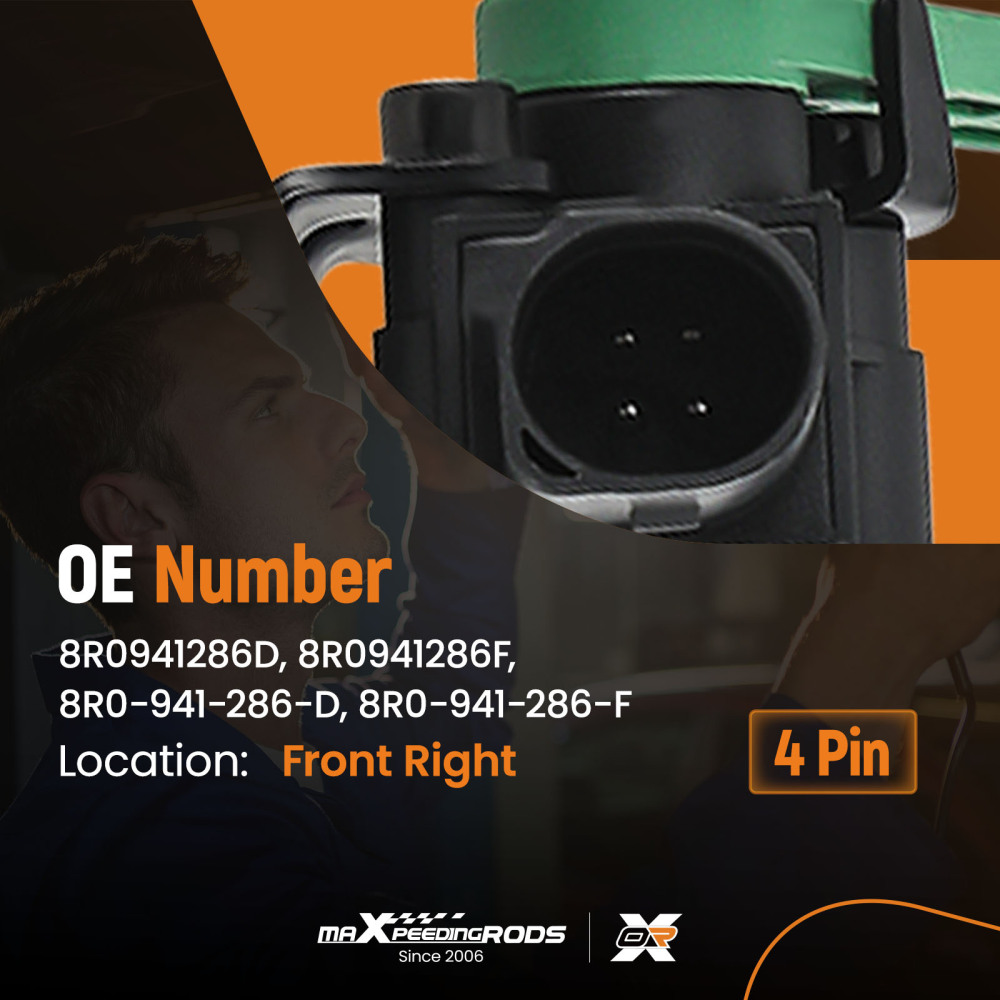 Sensore Altezza Anteriore Destro compatibile per Audi Q5 8RB SQ5 2.0 TDI 2008-17 8R0941286D