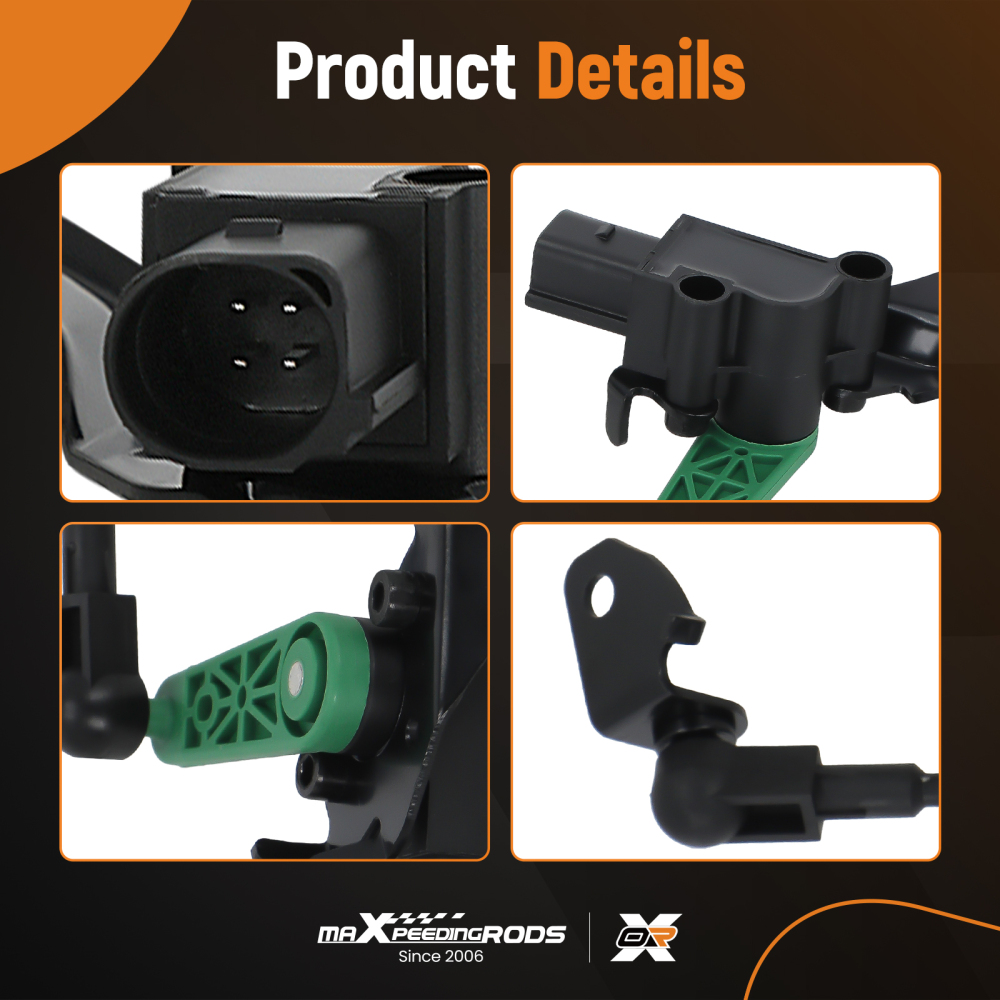 Rear Right Headlight Level Sensor compatible for Audi A6 2.0L L4 2012-2018 4H0941310C