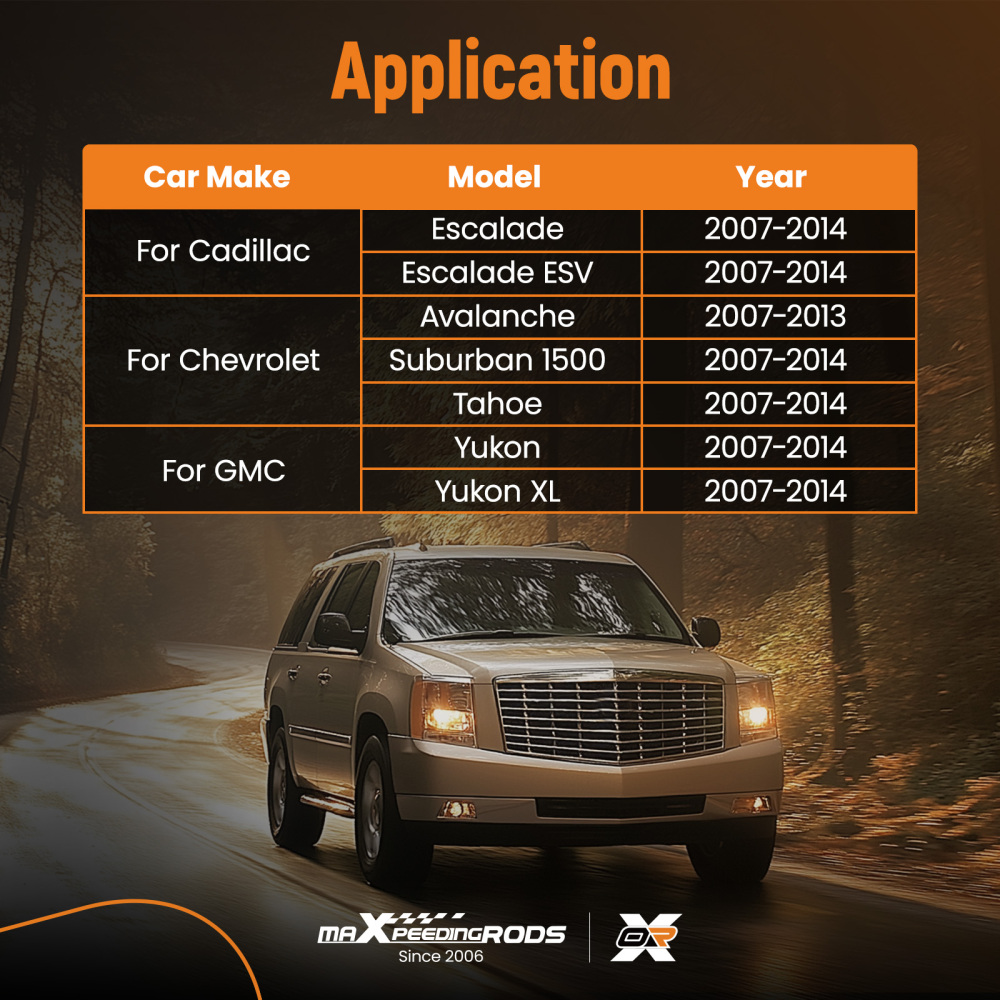 Front LR Height Level Sensor compatible for Cadillac Escalade 2007-2014 Sport Utility 2X