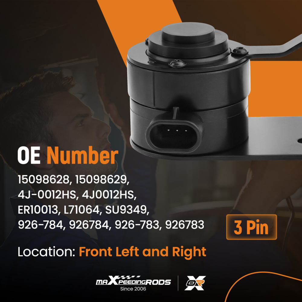 Front LR Height Level Sensor compatible for Cadillac Escalade 2007-2014 Sport Utility 2X