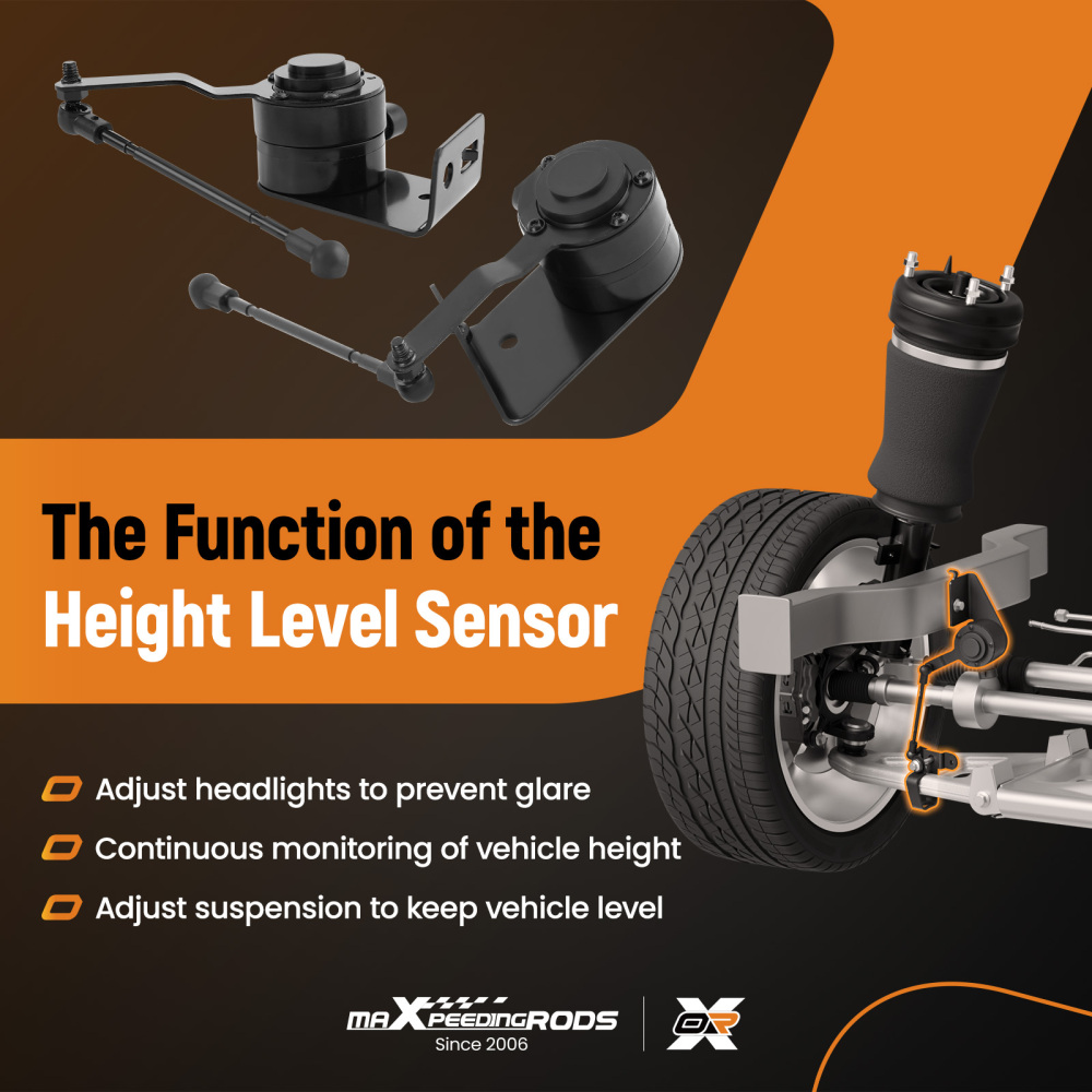 Front LR Height Level Sensor compatible for Cadillac Escalade 2007-2014 Sport Utility 2X