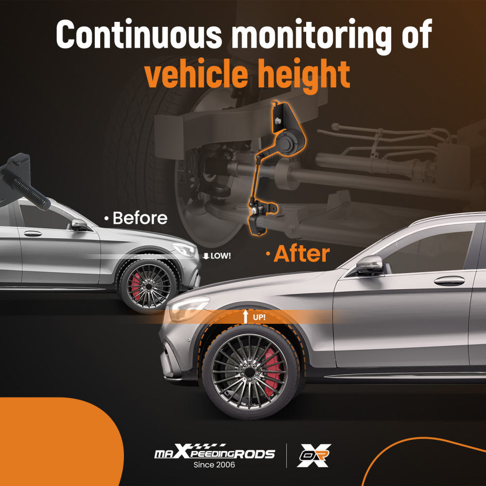 Anteriore Sensore Livello Altezza compatibile per VW Golf 6 Passat Tiguan Caddy 4 3C0412521B