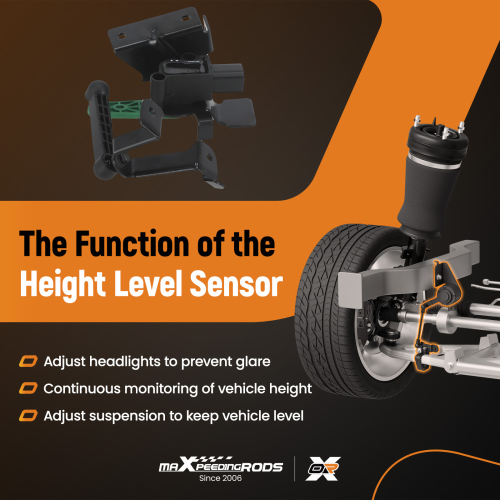 Posteriore Sinistro Sensore di Altezza compatibile per Audi A3 compatibile per Seat VW Golf VII 5Q0512521J