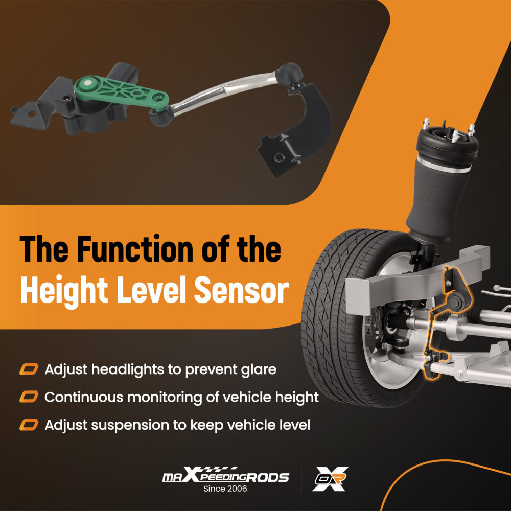Sensore Altezza Anteriore Destro compatibile per VW Golf 6 Passat CC 2008-2017 3C0412522B
