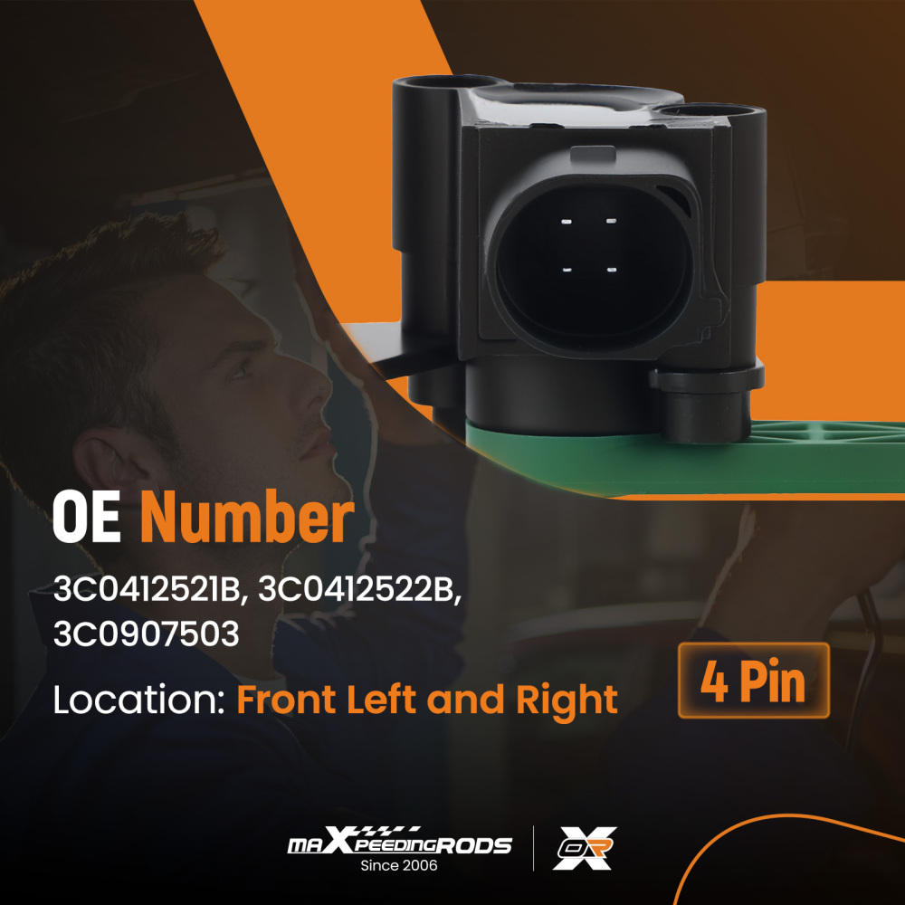 Anteriore Sensore Altezza compatibile per VW Golf Passat B6 B7 CC EOS Tiguan compatibile per Audi 3C0412521B