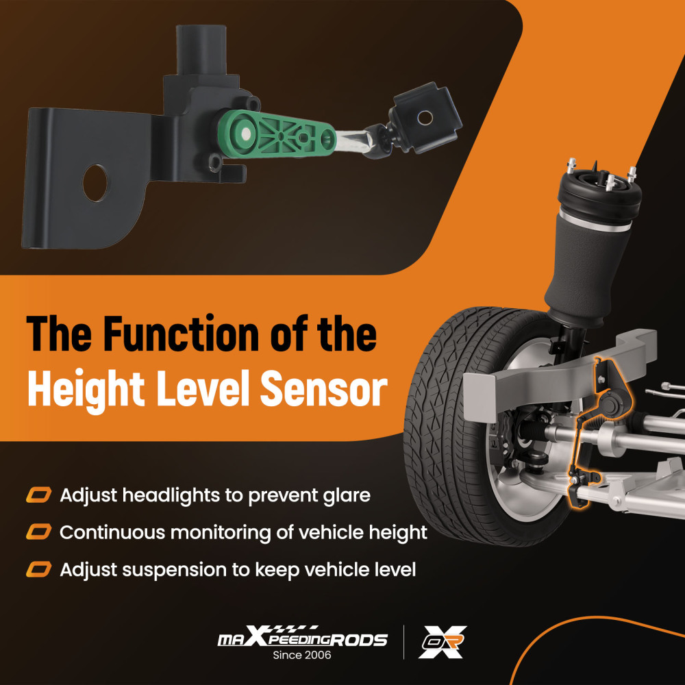 Sensore di Altezza Anteriore Destro compatibile per VW Multivan V Caravelle VI 7E0941273